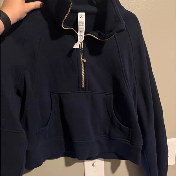 Lululemon Navy Funnel-Neck Half Zip - Picture 2 of 2